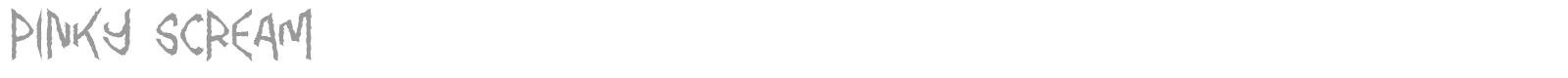 Pinky Scream font preview